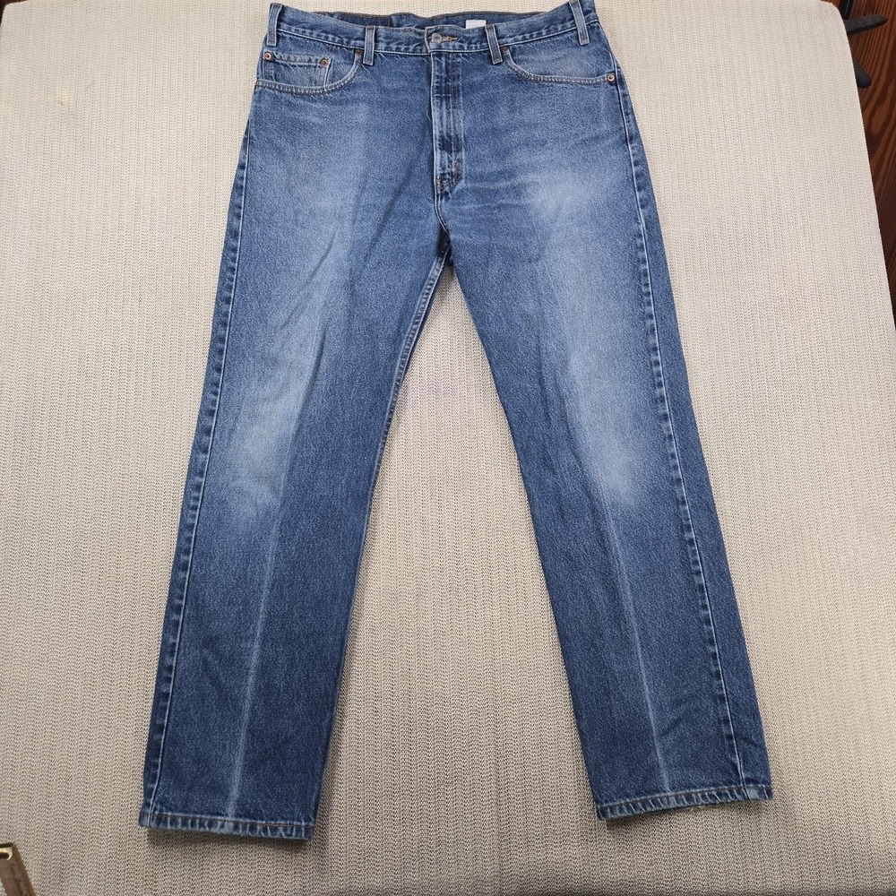 Vintage Levis Jeans Mens 38x32 Blue Straight Leg Denim Medium Wash 90s